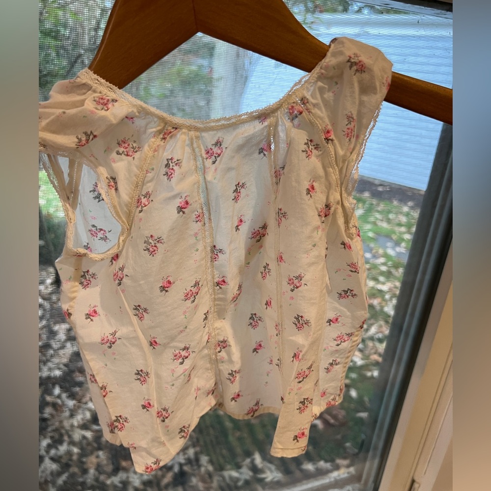 Bonpoint floral print blouse and bloomers, size 6/12 months